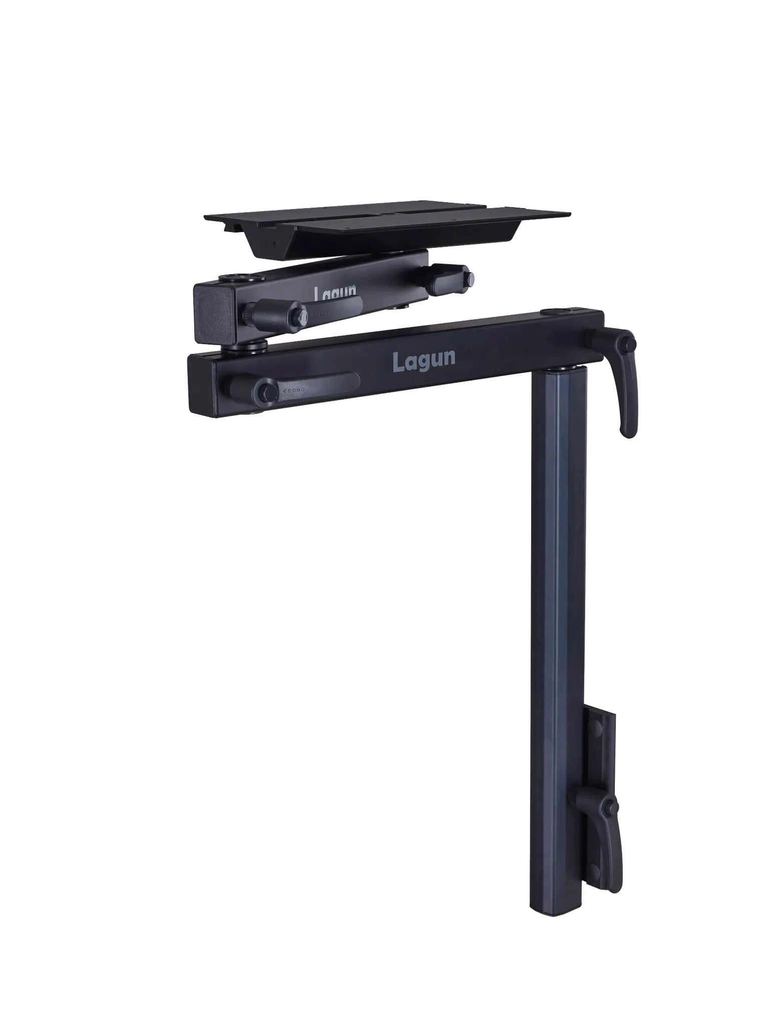 Pied de table Lagun (noir) avec deux bras et boulon