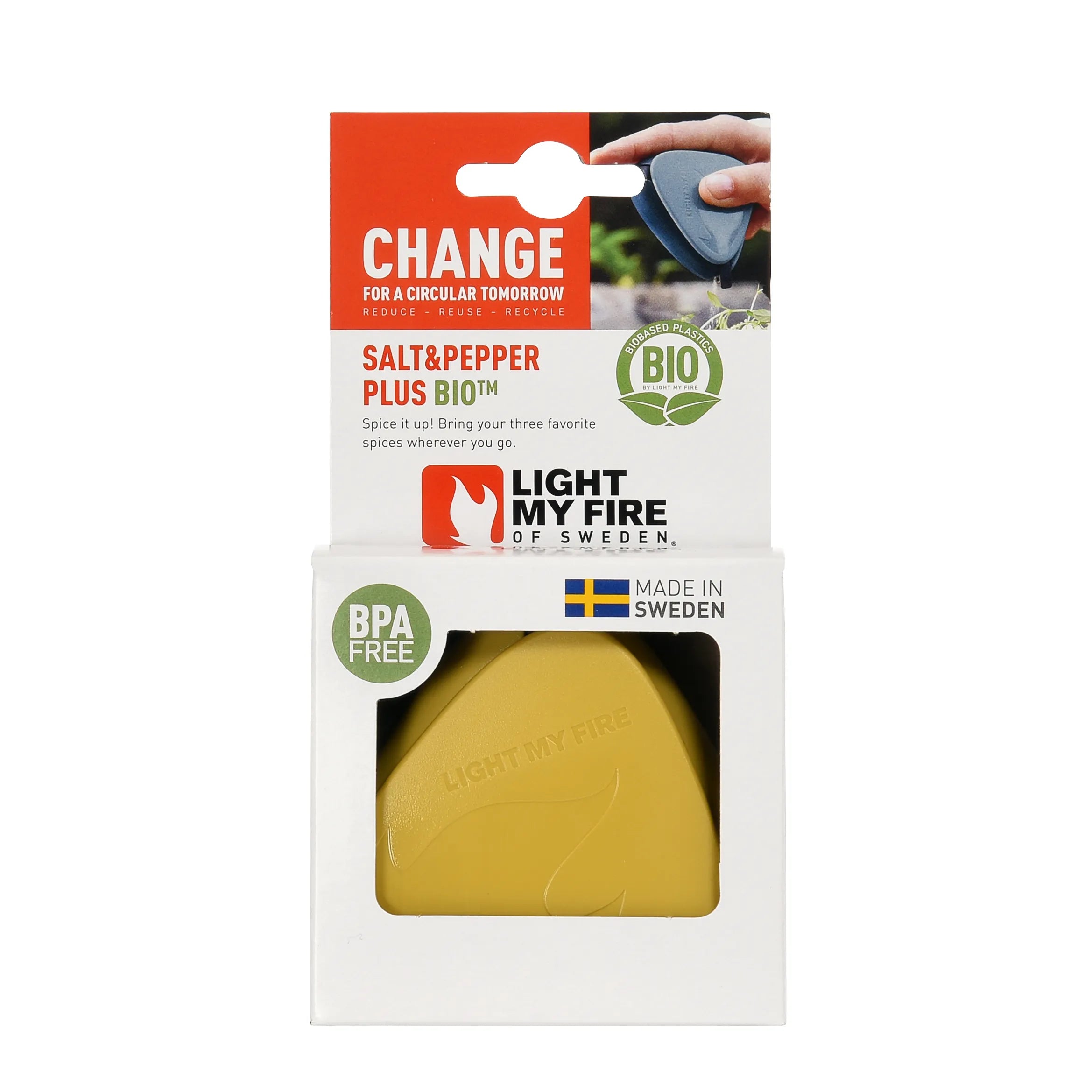 Salt&Pepper plus BIO - 2 in 1 pepper and salt shaker for camping