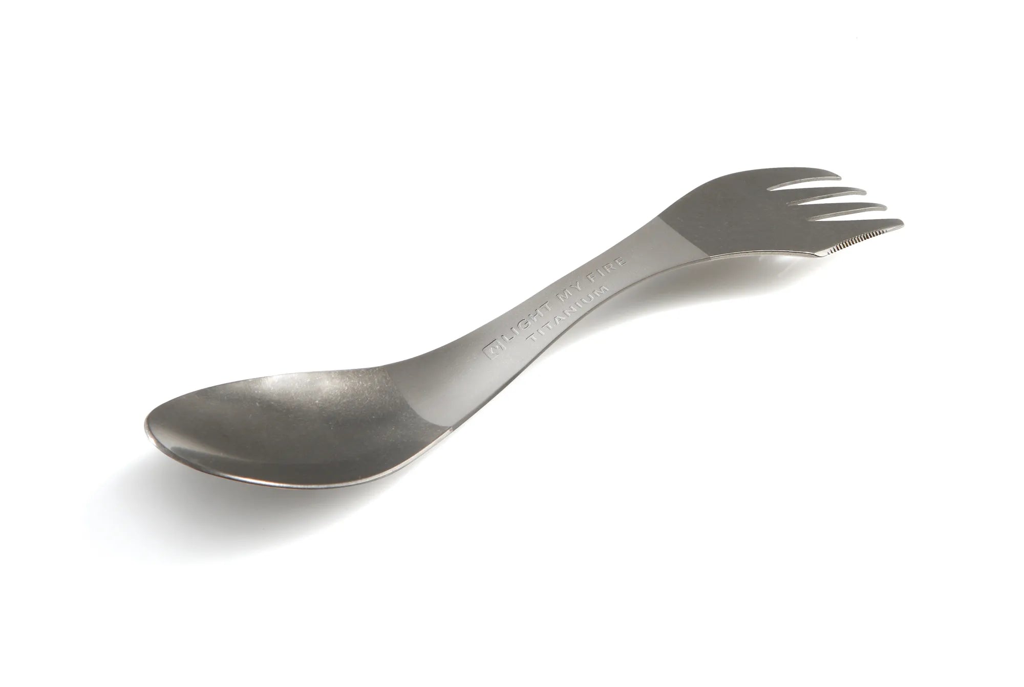 Spork Titanium - camping cutlery knife, fork, spoon in one