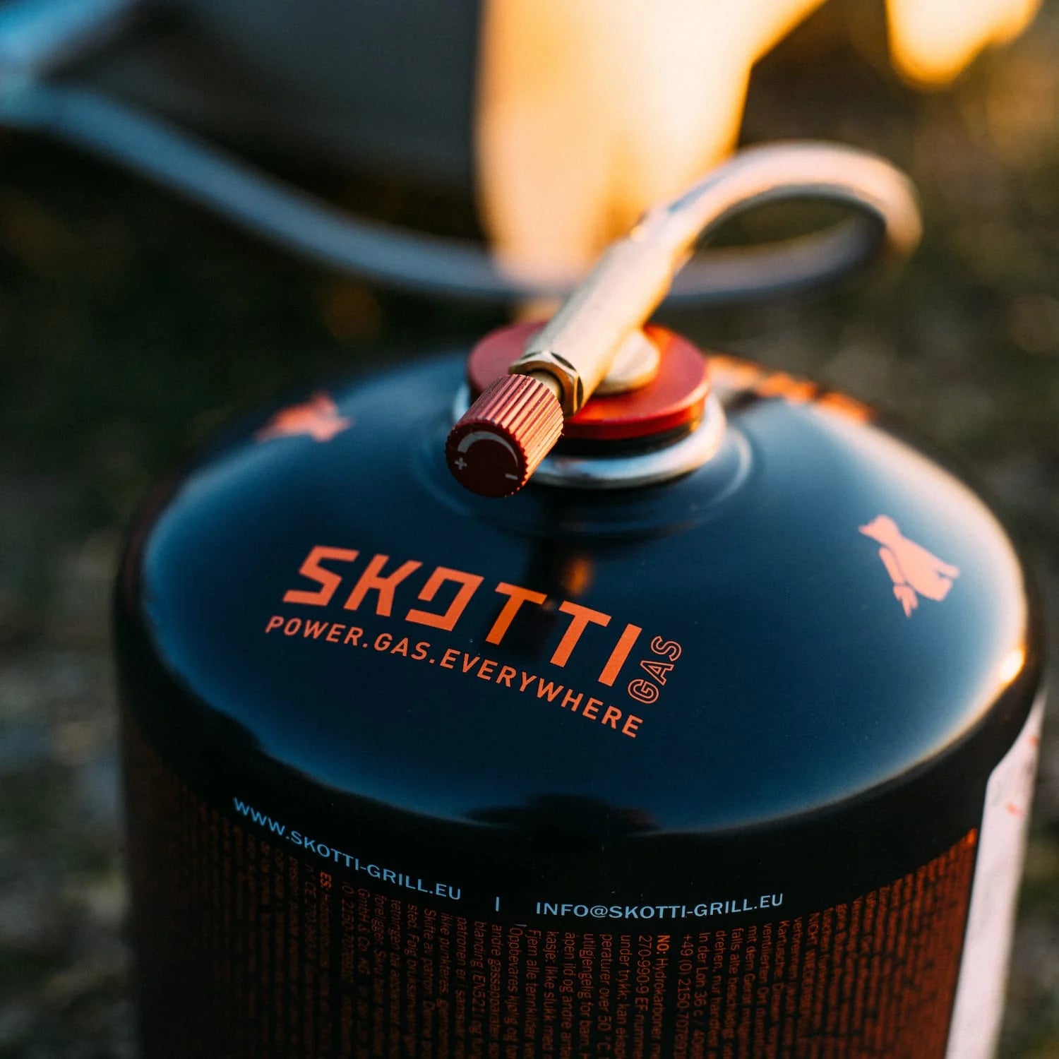 SKOTTI Gas-Kartusche 500G mit Schraubverschluss