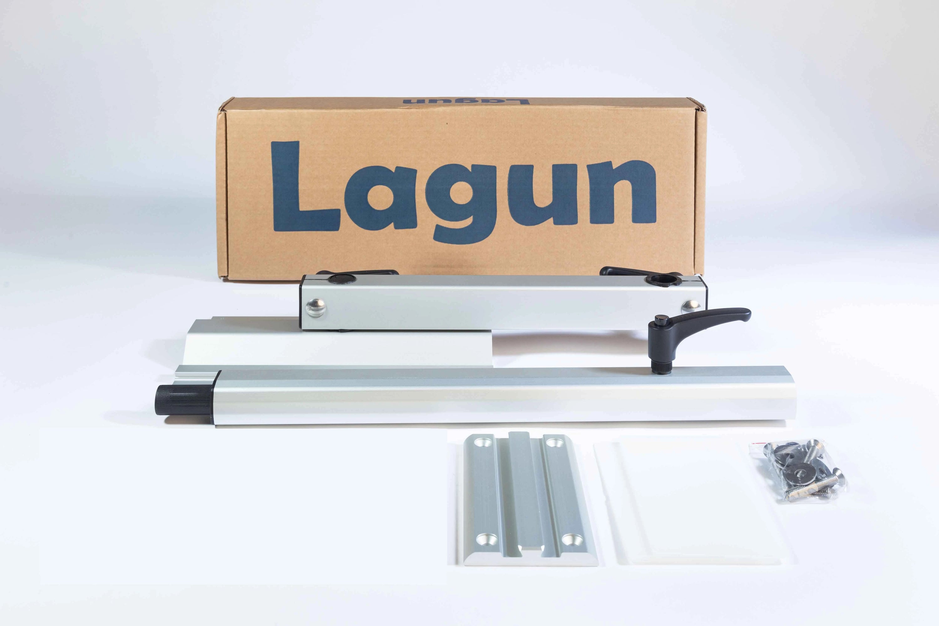 *C-Ware* Lagun Tischgestell-Set silber mit dreh- und klappbarer Befestigungsplatte