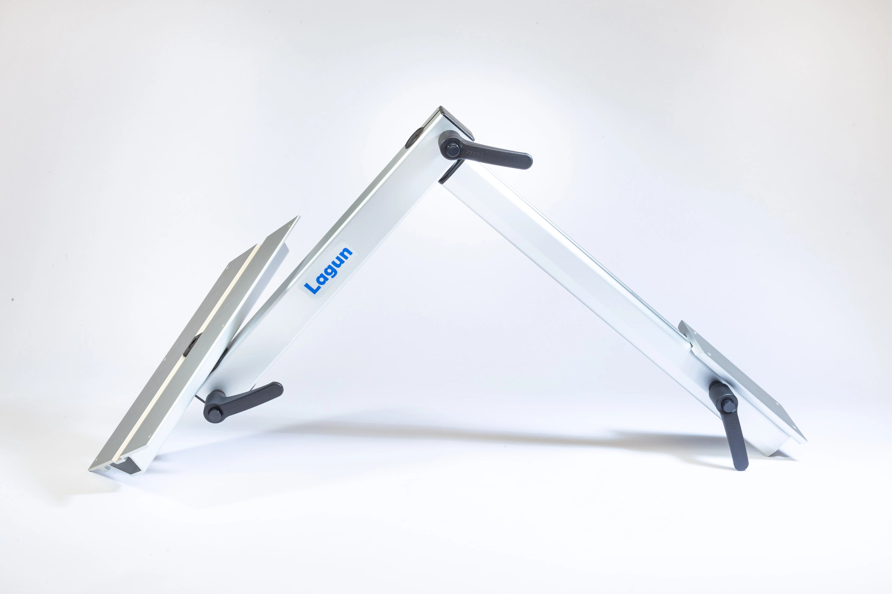 *C-Ware* Lagun Tischgestell-Set silber mit dreh- und klappbarer Befestigungsplatte