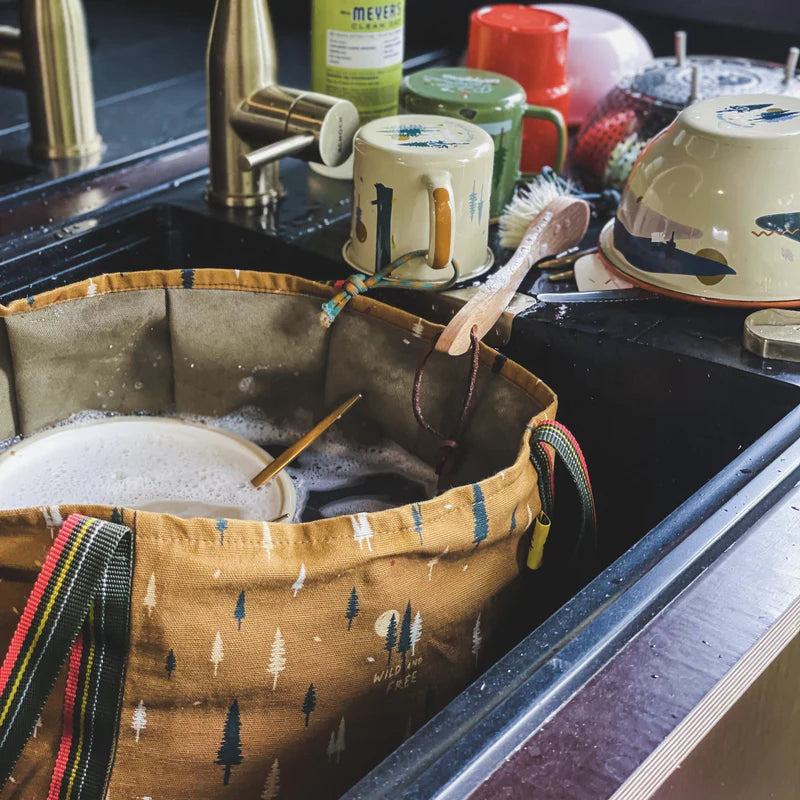 Folding bucket made of fabric in many designs, waterproof camping bucket