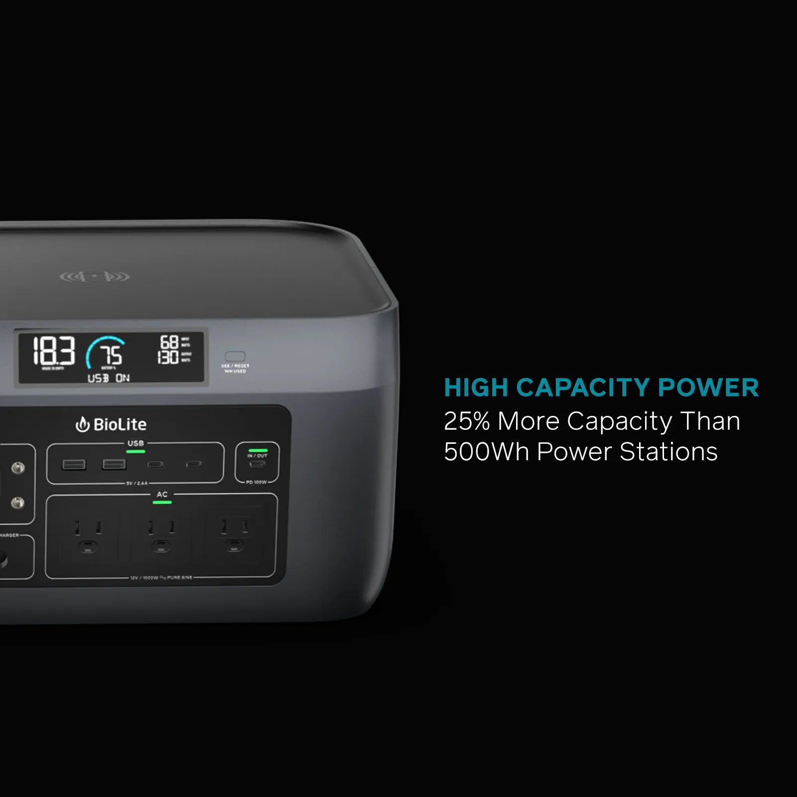 BioLite BaseCharge 600 - solar generator/battery with 622 Wh