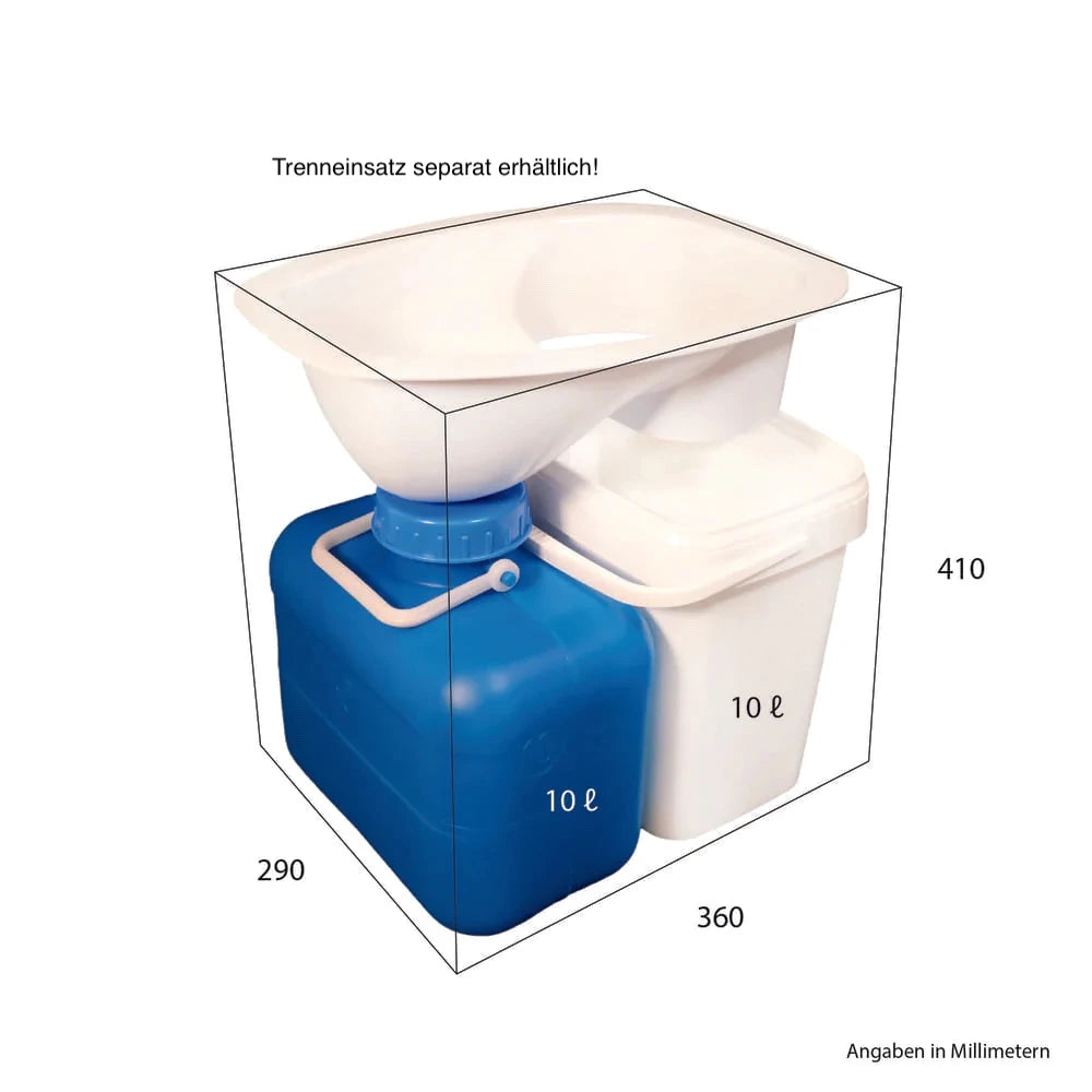 Behälter-Set für Trockentoilette Trenntoilette Selbstausbau Urinkanister + für Feststoffe