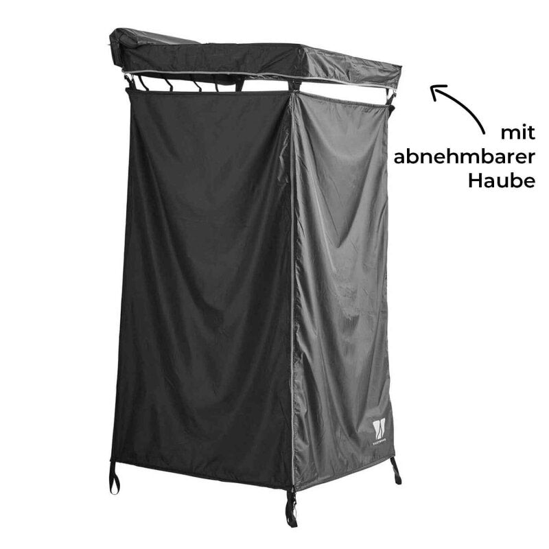 Tente de douche Vickywood avec capote de pluie 100 cm noire