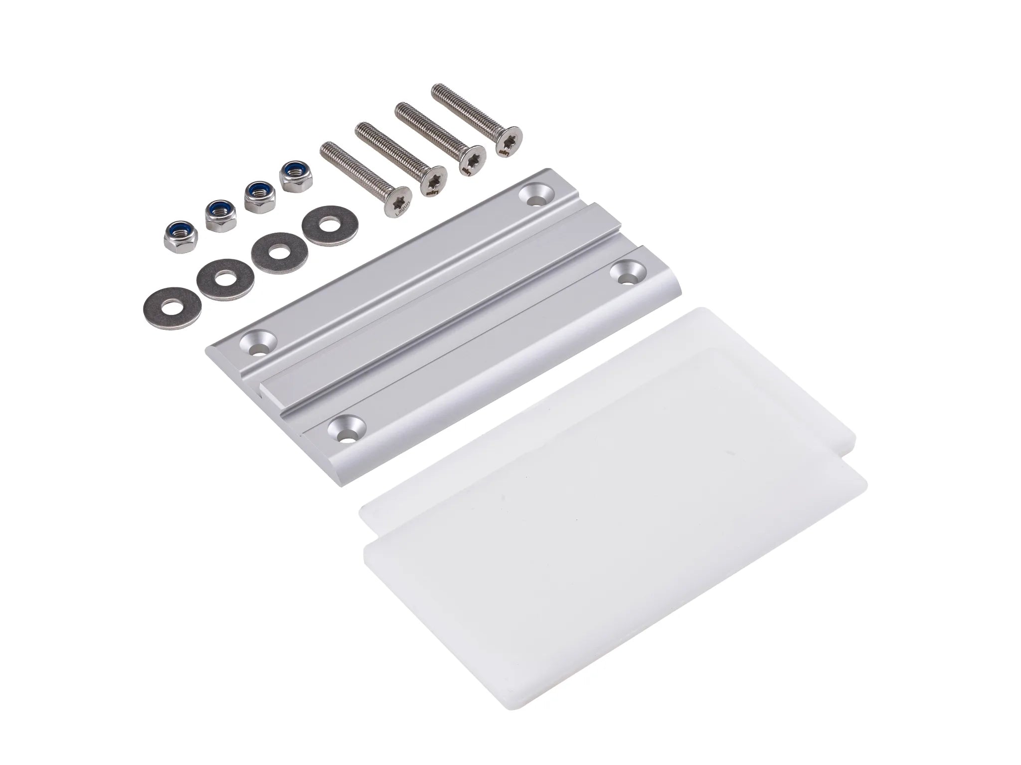 Lagun Tischgestell Set mit 400mm Tischbein - Silber