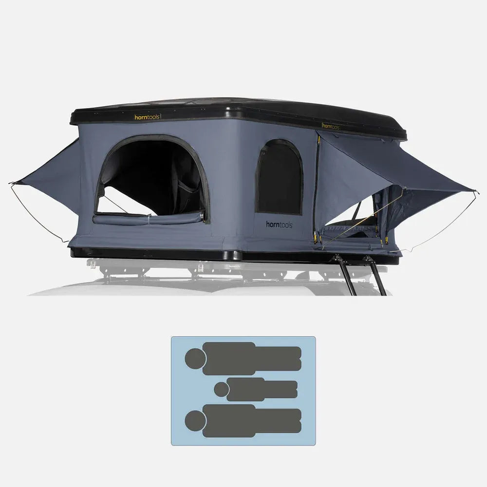 Horntools Dachzelt Themis PopUp ABS Hartschalenzelt – Bundle