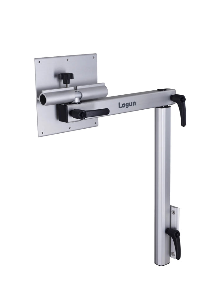 Lagun Tischgestell Set mit dreh- & klappbarer Untertischbefestigungsplatte & 500mm Bein - Silber