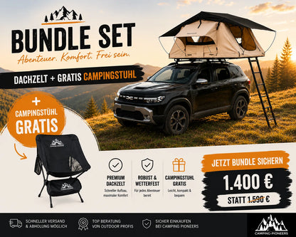 Horntools Dachzelt Track Festival Zelt *Set Bundle* Gratis Campingstühle