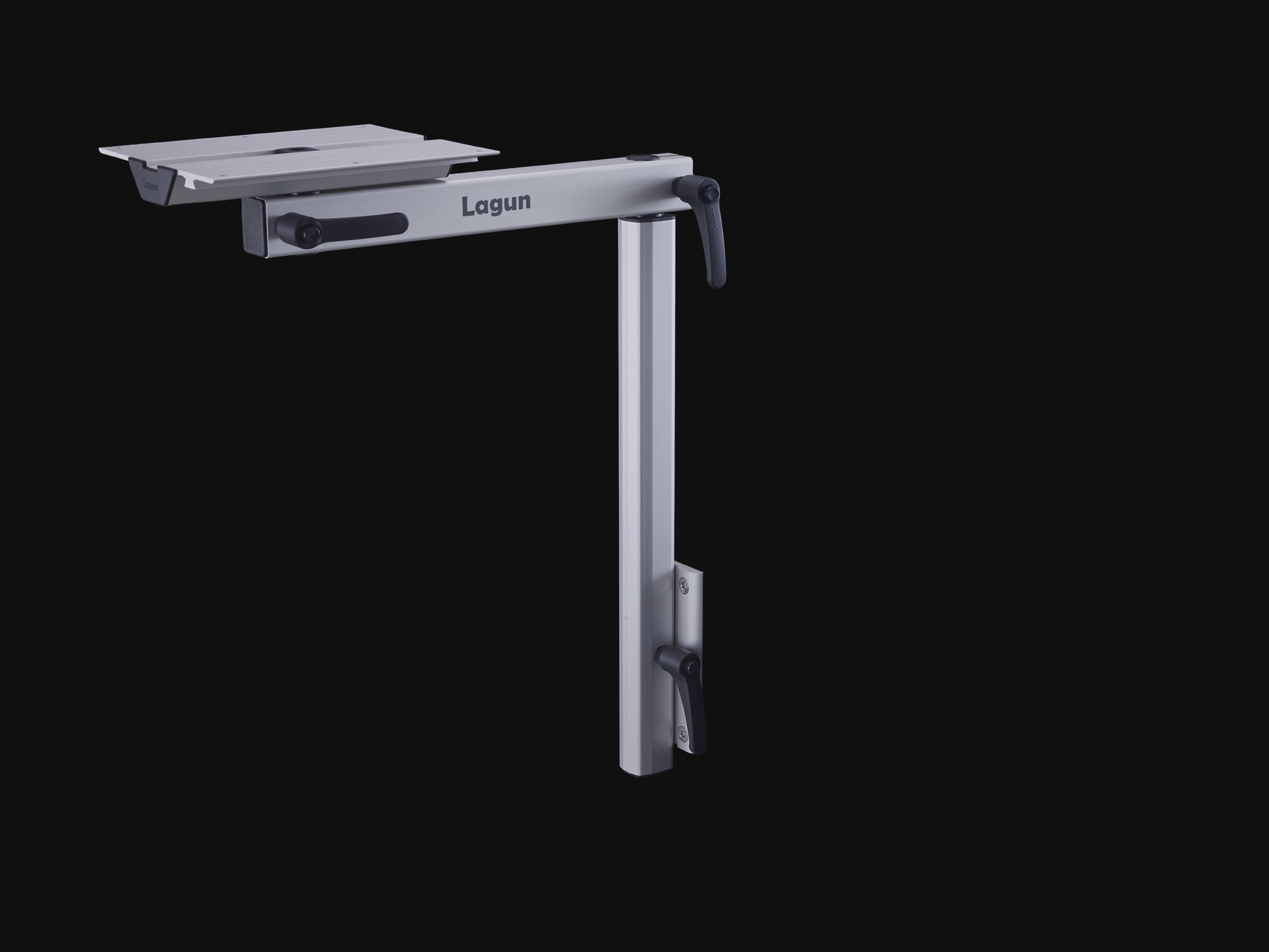 Pied de table Lagun argenté - Kit standard