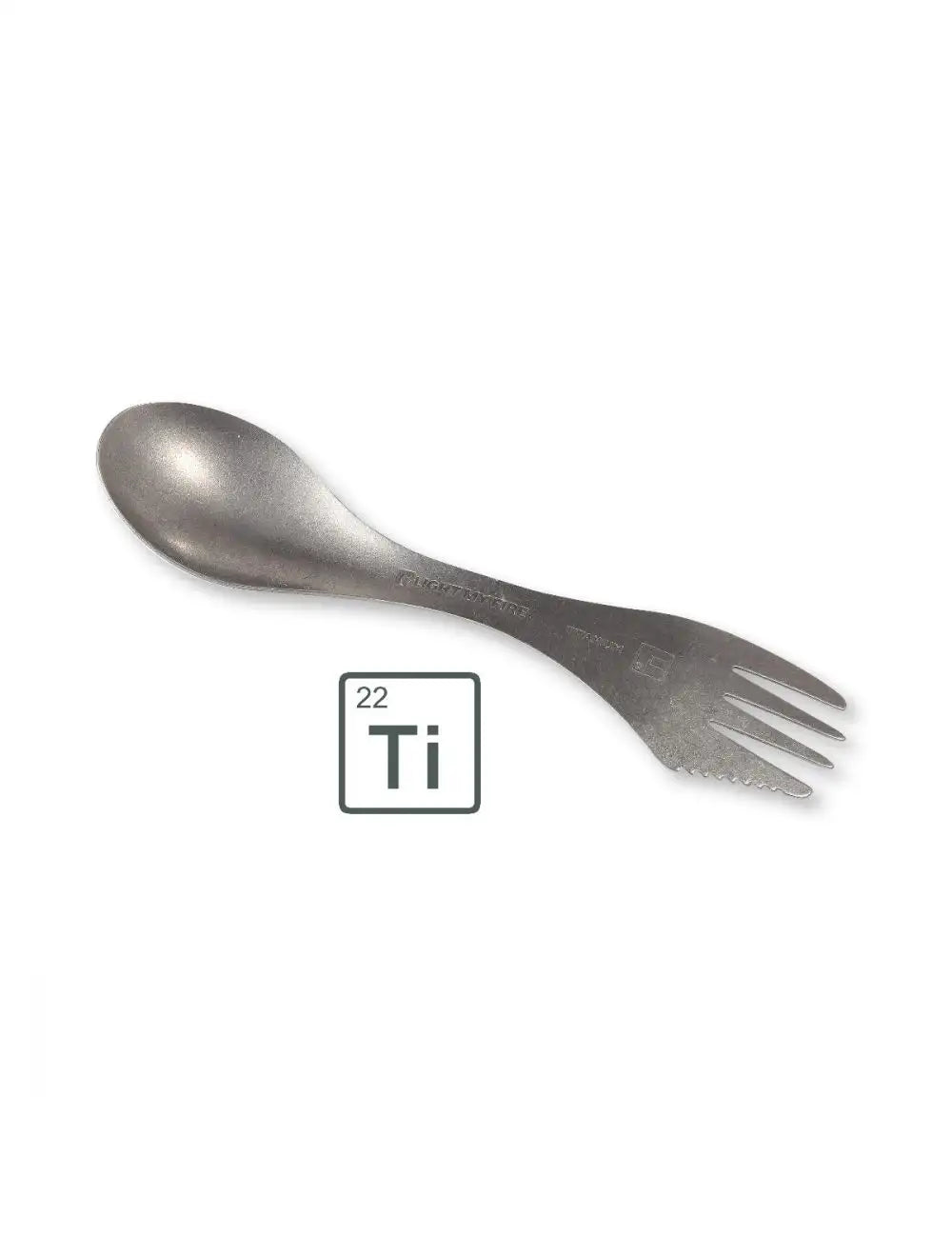 Spork Titanium - camping cutlery knife, fork, spoon in one