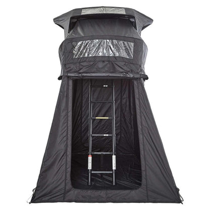 Tente de toit gonflable Vickywood BAOBAB AIR 135 grise avec auvent + tente intérieure thermique