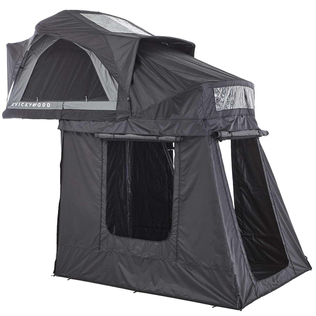 Vickywood Luft-Klappzelt BAOBAB AIR 135 grau mit Vorzelt + Thermo-Innenzelt