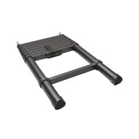 Vickywood Teleskopleiter Aluminium 320 cm schwarz Hartschalen-Dachzelt CUMARU