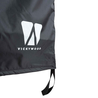 Vickywood Duschzelt mit Regenhaube 100 cm schwarz