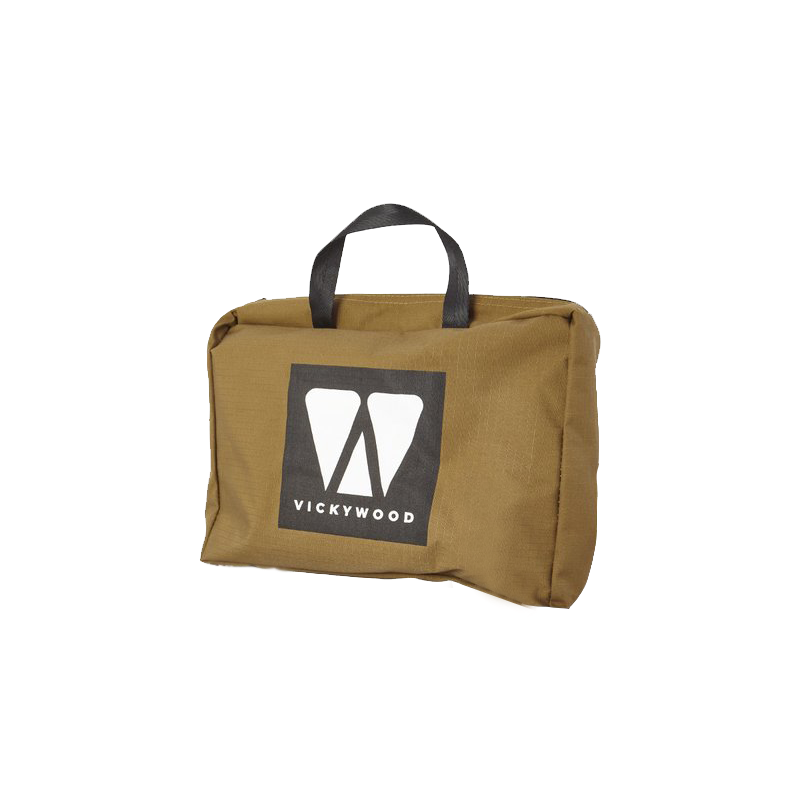 Vickywood Sac de transport brun doré