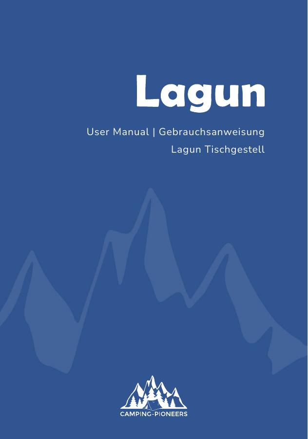 Page de couverture du manuel d’installation et d’utilisation du modèle Lagun.